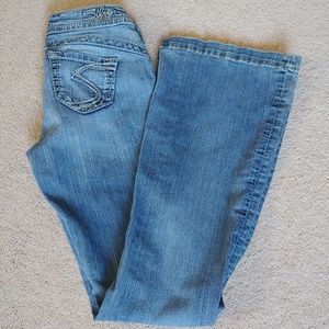 Silver Bell Bottom Jeans